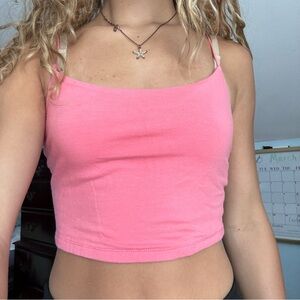 Aeropostale Cropped Spaghetti String Tank